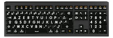 Logickeyboard LKB-LPWB-A2M-FR - Volle Größe (100%) - Kabelgebunden - USB - Schwarz - TL: Französisch, AZERTY von LumaTech