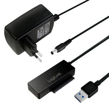 LogiLink Adapter USB 3.0 to SATA with OTB - Speicher-Controller mit Datenanzeige, Netzanzeige, OneTouchEasy-Button (OTB) von LumaTech