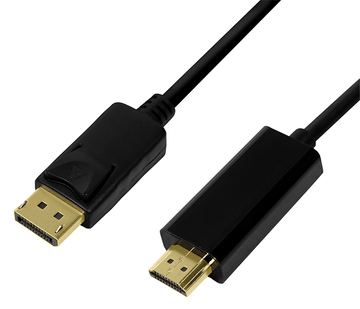 LogiLink Adapterkabel - DisplayPort männlich zu HDMI männlich von LumaTech