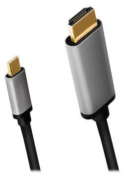 LogiLink Adapterkabel - HDMI männlich zu 24 pin USB-C männlich - 1.8 m - Dreifachisolierung - Schwarz - 4K 60 Hz von LumaTech