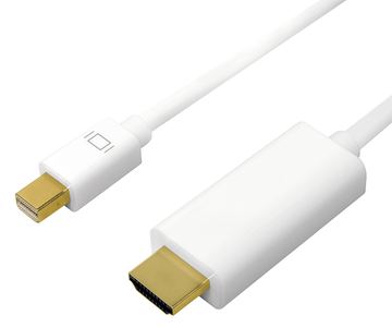 LogiLink Adapterkabel - Mini DisplayPort männlich zu HDMI männlich von LumaTech