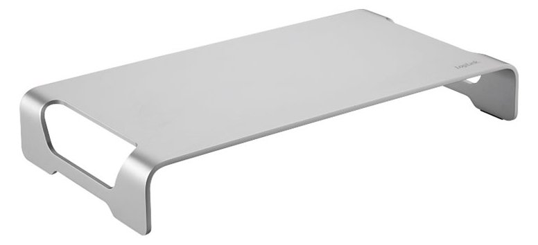 LogiLink Aluminum Tabletop Monitor Riser - Aufstellung für Monitor/Notebook (Ultra-dünn)