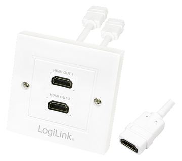 LogiLink Anschlussdose, Unterputz - HDMI X 2 von LumaTech