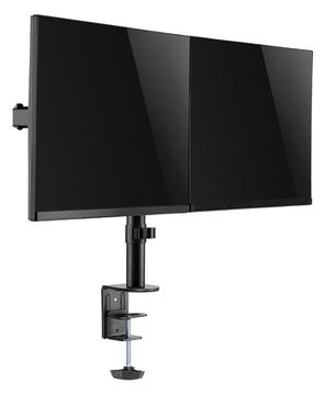 LogiLink Befestigungskit - einstellbarer Arm - für 2 LCD-Displays - Schwarz - Bildschirmgröße: 43.2-81.3 cm (17-32) von LumaTech