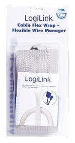 LogiLink Cable FlexWrap - Flexible Kabelleitung - Grau von LumaTech