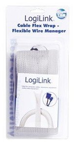LogiLink Cable FlexWrap - Flexible Kabelleitung - Grau