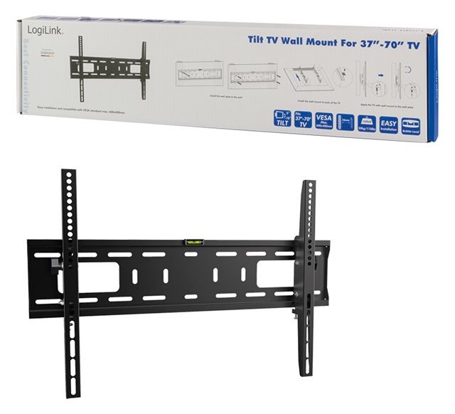 LogiLink Klammer - für Flachbildschirm - fester, kaltgepresster Stahl - Bildschirmgröße: 94-177.8 cm (37-70)