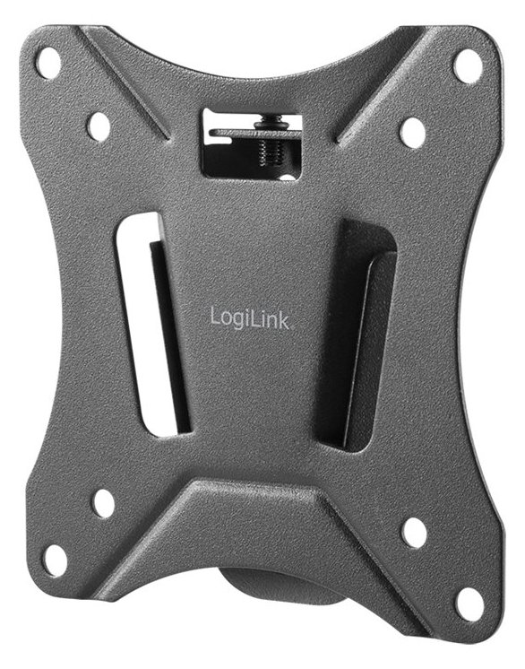 LogiLink Klammer - Ultra-Flat - für Flachbildschirm - Stahl - Schwarz - Bildschirmgröße: 33-68.5 cm (13-27)
