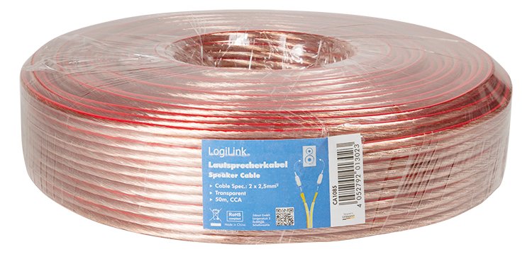 LogiLink Lautsprecherkabel - 2.5 mm² - 50 m