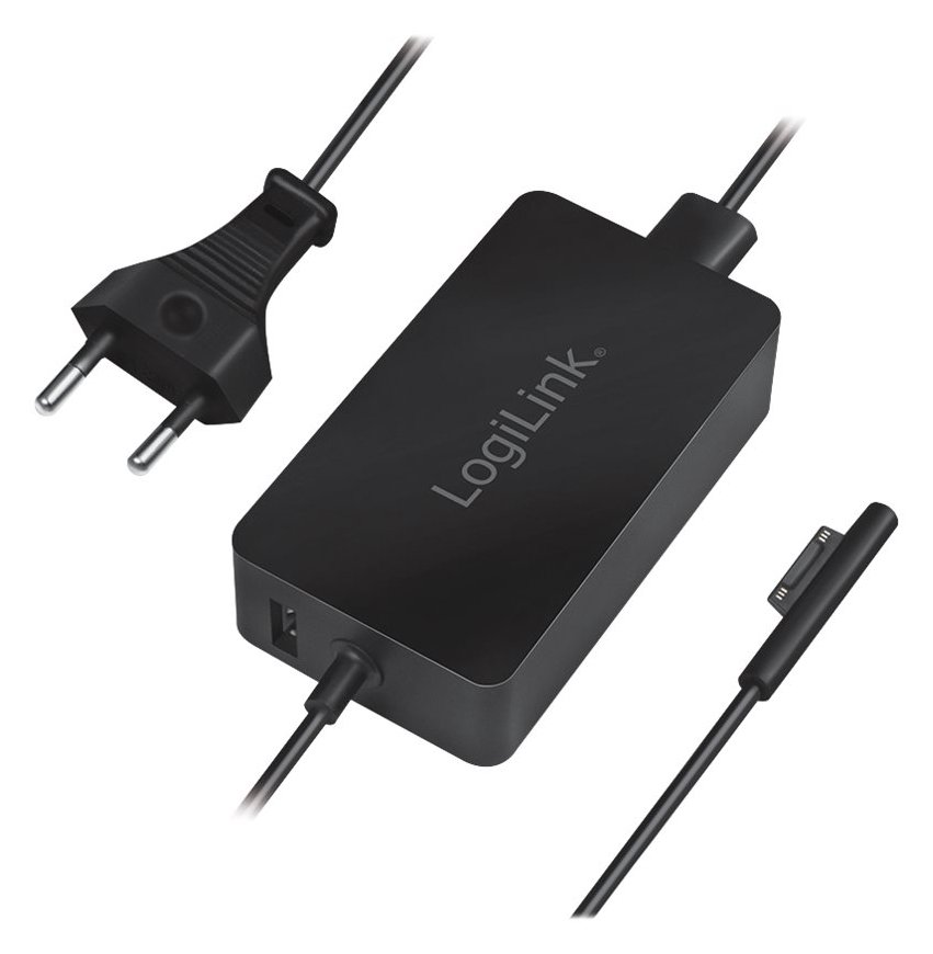 LogiLink Netzteil - Wechselstrom 100-240 V - 38.7 Watt - für Microsoft Surface Book, Laptop, Pro (Mitte 2017)