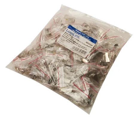 LogiLink Netzwerkanschluss - RJ-45 (M) - abgeschirmt - CAT 5e (Packung mit 100), Ansicht 2