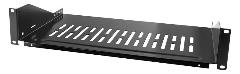 LogiLink Rack - Regal - Schwarz, RAL 9005 - 2U - 48.3 cm (19), Ansicht 2