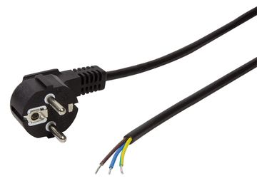 LogiLink Stromkabel - CEE 7/7 (M) bis ohne Stecker - Schwarz von LumaTech
