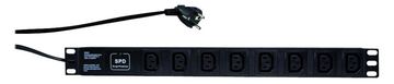 LogiLink Stromverteilungseinheit (Rack - einbaufähig) - Wechselstrom 230 V - Ausgangsanschlüsse: 8 (power IEC 60320 C13) von LumaTech