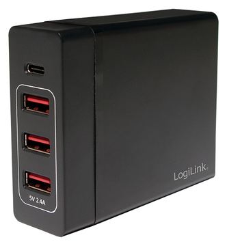 LogiLink Table Charger - Netzteil - 72 Watt - 4 Ausgabeanschlussstellen (USB, USB-C) von LumaTech