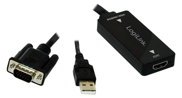 LogiLink VGA with Audio to HDMI Converter - Videokonverter von LumaTech