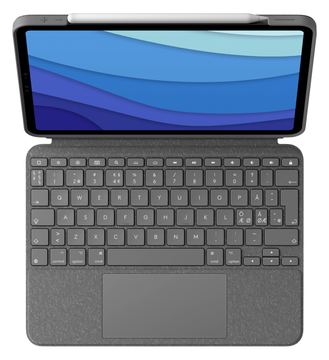 Logitech Combo Touch - Tastatur und Foliohülle - mit Trackpad - hintergrundbeleuchtet - TL: Nordisch, QWERTY von LumaTech
