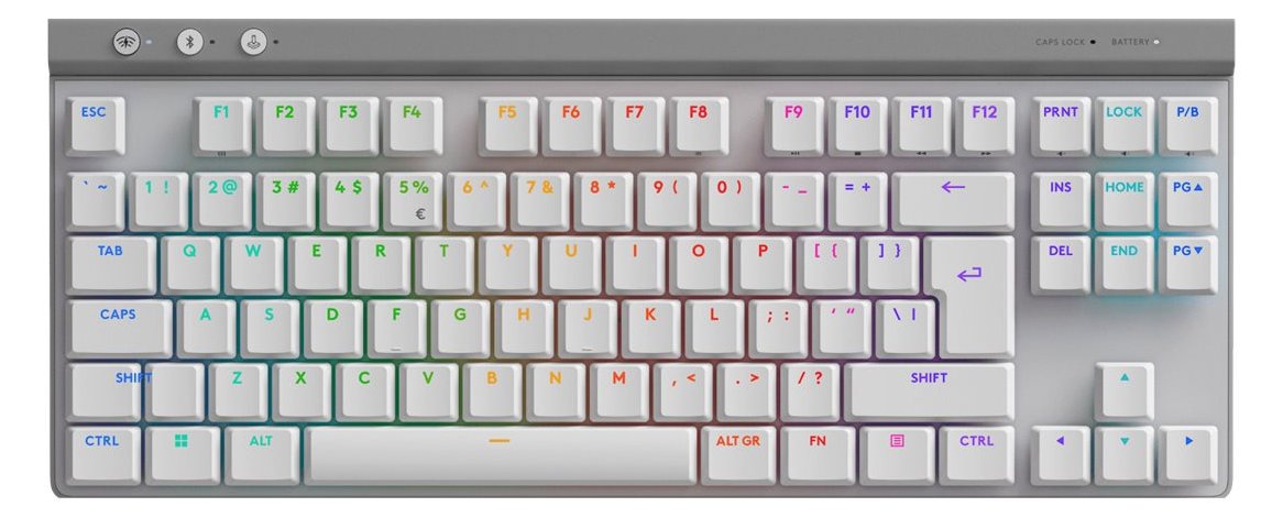 Logitech G G515 - Tastatur - LIGHTSPEED - TKL - TL: US, QWERTY - Weiß