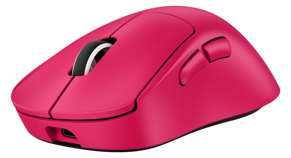 Logitech G PRO X SUPERLIGHT 2 DEX - Maus - ergonomisch - Für Rechtshänder - optisch - 5 Tasten - USB - pink