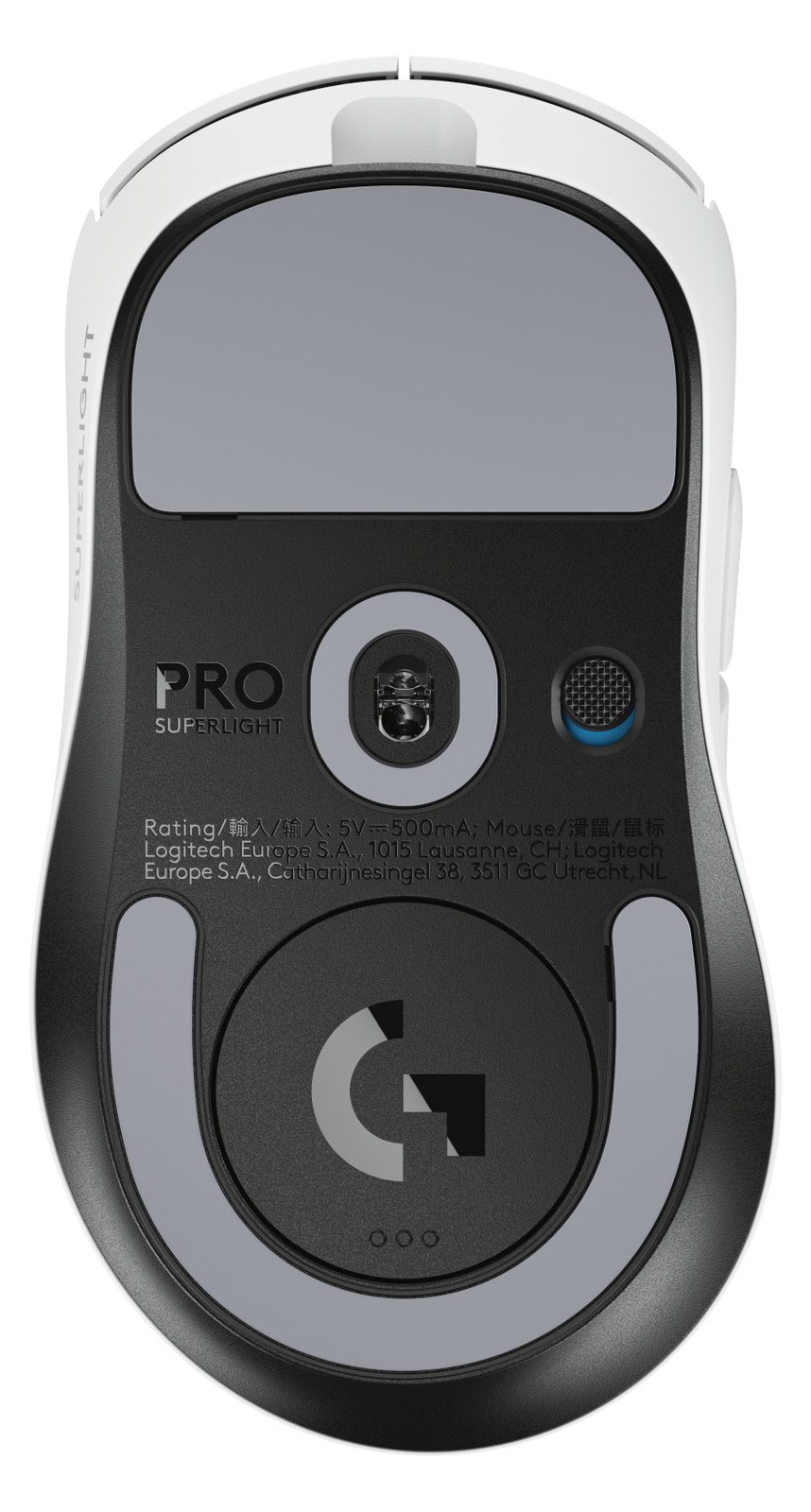 Logitech G PRO X SUPERLIGHT 2 DEX - Maus - ergonomisch - Für Rechtshänder - optisch - 5 Tasten - USB - weiß