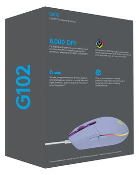 Logitech Gaming Mouse G102 LIGHTSYNC - Maus - Für Rechtshänder von LumaTech