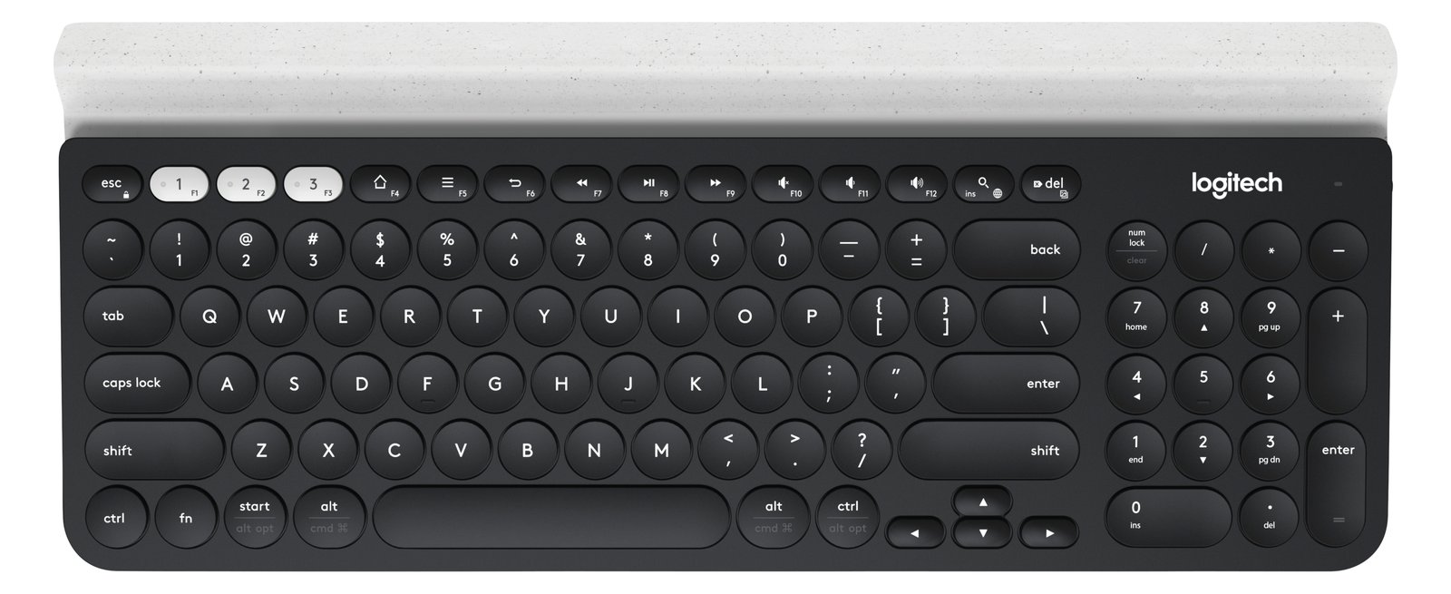 Logitech K780 Multi-Device - Tastatur - kabellos - TL: US, QWERTY