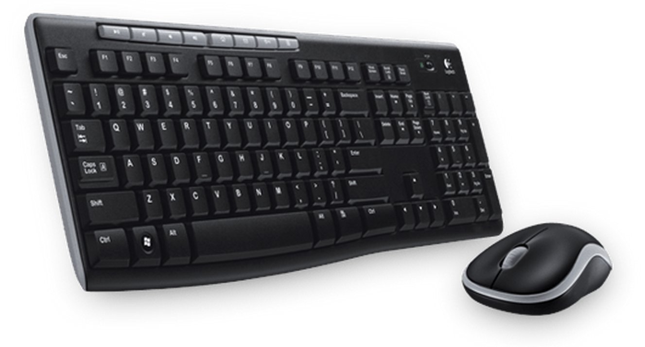 Logitech MK270 Wireless Combo - Tastatur-und-Maus-Set - TL: Griechisch, QWERTY