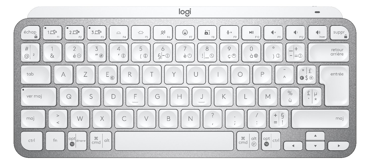 Logitech MX Keys Mini - Tastatur - hinterleuchtet - TL: Französisch, AZERTY