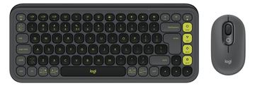 Logitech POP Icon Combo - Tastatur-und-Maus-Set - Bluetooth LE - Graphite - grün - TL: US, QWERTY von LumaTech