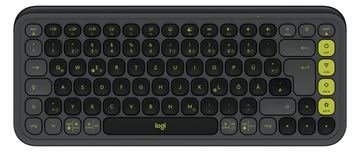 Logitech POP Icon Keys - Tastatur - kabellos - Bluetooth LE - Graphite - grün - TL: Deutsch, QWERTZ von LumaTech