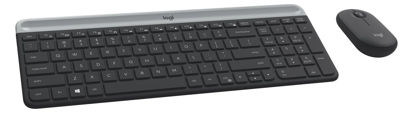 Logitech Slim Wireless Combo MK470 - Tastatur-und-Maus-Set - TL: Französisch, AZERTY