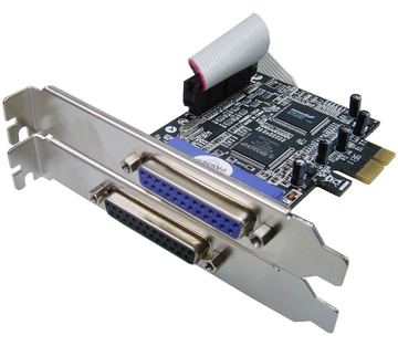 Longshine Controller PCIe 2x Parallel retail - PCI - Controller von LumaTech