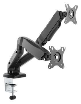 Manhattan 2-fach Monitorhalterung Gasdruck Aluminium von LumaTech