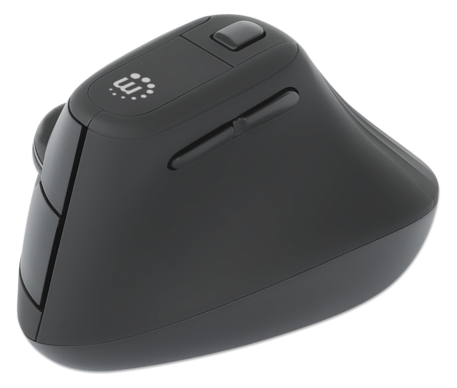 Manhattan Ergonomisch Vertikale Funkmaus USB-A schwarz