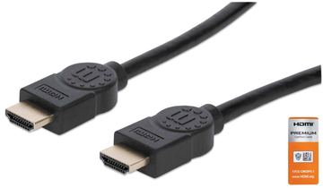Manhattan HDMI Cable with Ethernet, 4K@60Hz (Premium High Speed) von LumaTech