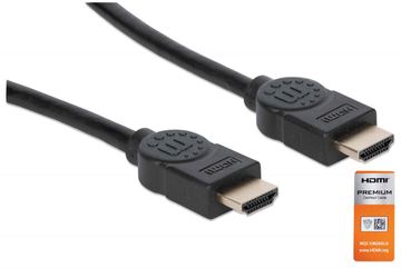 Manhattan HDMI Cable with Ethernet, 4K@60Hz (Premium High Speed) von LumaTech