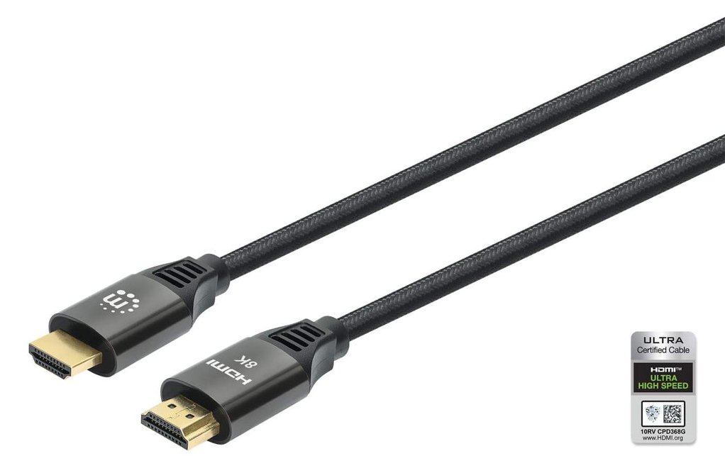 Manhattan HDMI Cable with Ethernet, 8K@60Hz (Ultra High Speed)