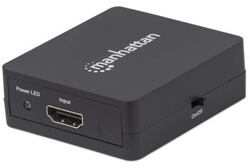 Manhattan HDMI Splitter 2-Port , 1080p, Black, Displays output from x1 HDMI source to x2 HD displays von LumaTech