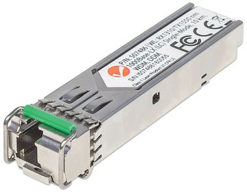 Manhattan Intellinet Gigabit Fibre WDM Bi-Directional SFP Optical Transceiver Module, 1000Base-Lx (LC) von LumaTech