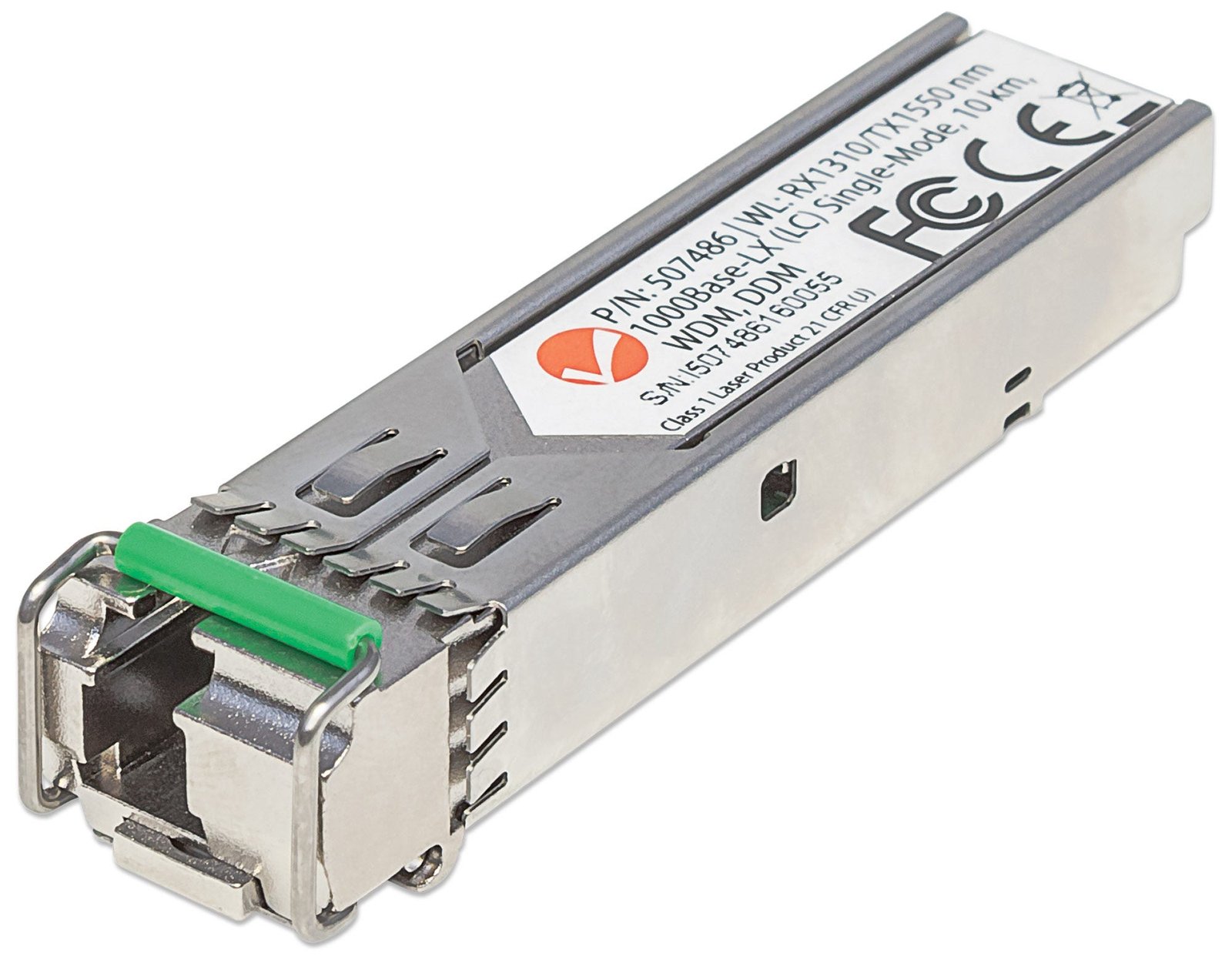 Manhattan Intellinet Gigabit Fibre WDM Bi-Directional SFP Optical Transceiver Module, 1000Base-Lx (LC)