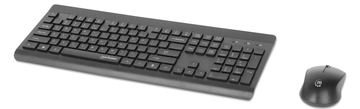 Manhattan MWK7350 - Tastatur-und-Maus-Set - Kombination - TL: Deutsch, QWERTZ von LumaTech