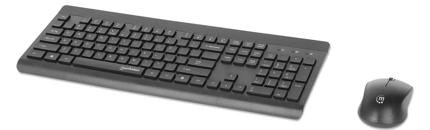 Manhattan MWK7350 - Tastatur-und-Maus-Set - Kombination - TL: Deutsch, QWERTZ
