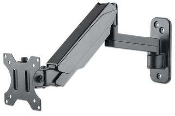 Manhattan TV & Monitor Mount, Wall, Spring Arm, 1 screen, Screen Sizes: 17-32, Black, VESA 75x75 to 100x100mm, Max 8kg von LumaTech