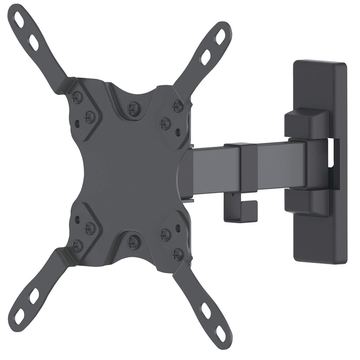 Manhattan TV & Monitor Mount, Wall, Tilt and Swivel, 1 screen, Screen Sizes: 13-42, Black, VESA 75x75 to 200x200mm von LumaTech