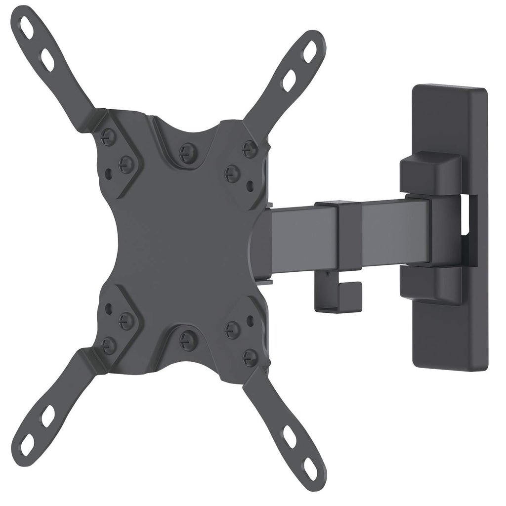 Manhattan TV & Monitor Mount, Wall, Tilt and Swivel, 1 screen, Screen Sizes: 13-42, Black, VESA 75x75 to 200x200mm