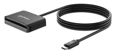 Manhattan USB 2.0 Typ-C Kartenlesegerät Smartcard- microSDXC - High Capacity SD - Extended Capacity SD