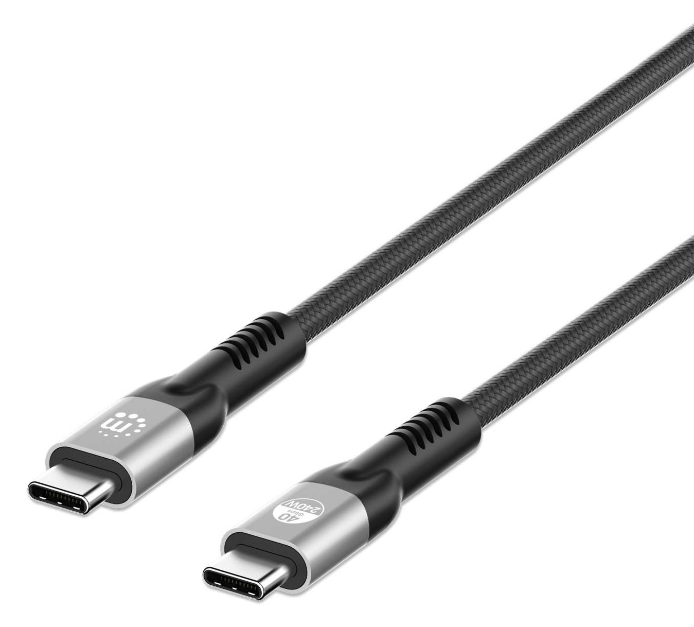 Manhattan USB4 USB-C St/St Ladekabel 240W 40Gbit/s 8K 2m - Digital/Daten - Digital/Display/Video