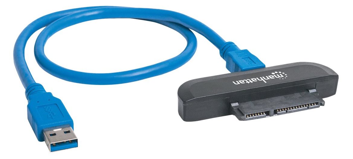 Manhattan USB-A to SATA 2.5 Adapter Cable, 42cm, Male to Male, 5 Gbps (USB 3.2 Gen1 aka USB 3.0)