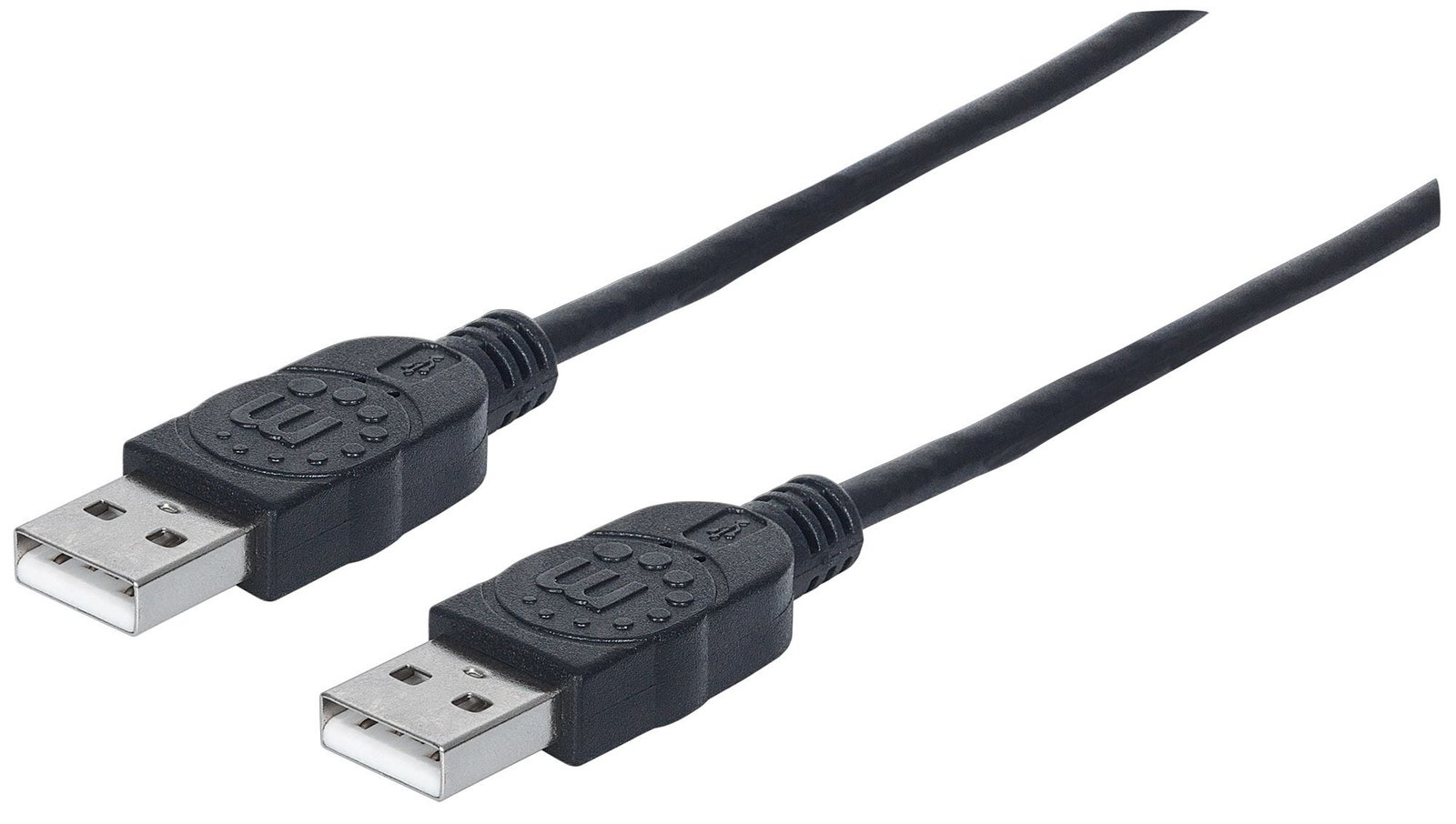 Manhattan USB-A to USB-A Cable, 1m, Male to Male, 480 Mbps (USB 2.0)
