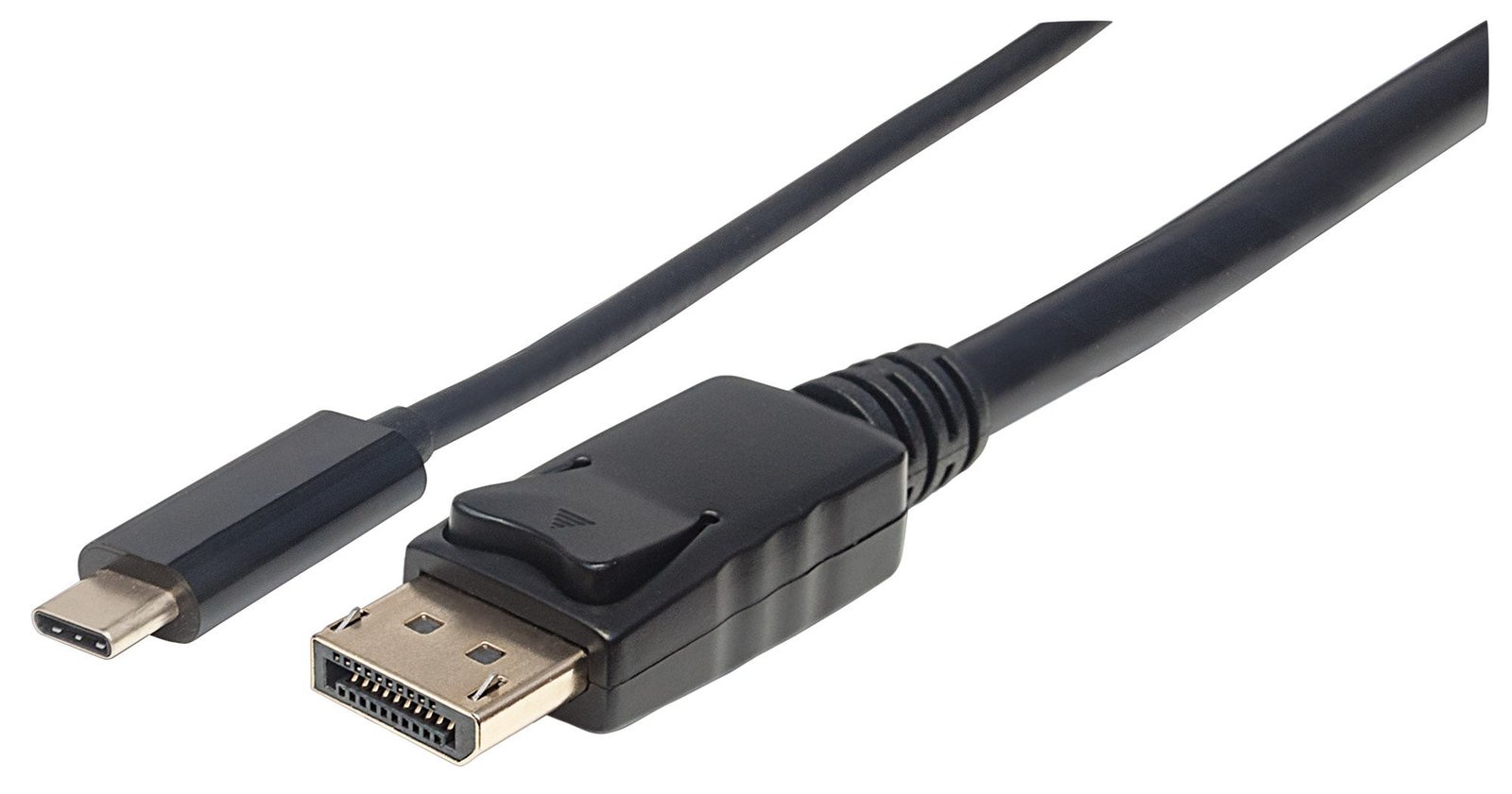 Manhattan USB-C to DisplayPort Cable, 4K@60Hz, 1m, Male to Male, Black, Equivalent to Startech CDP2DP1MBD